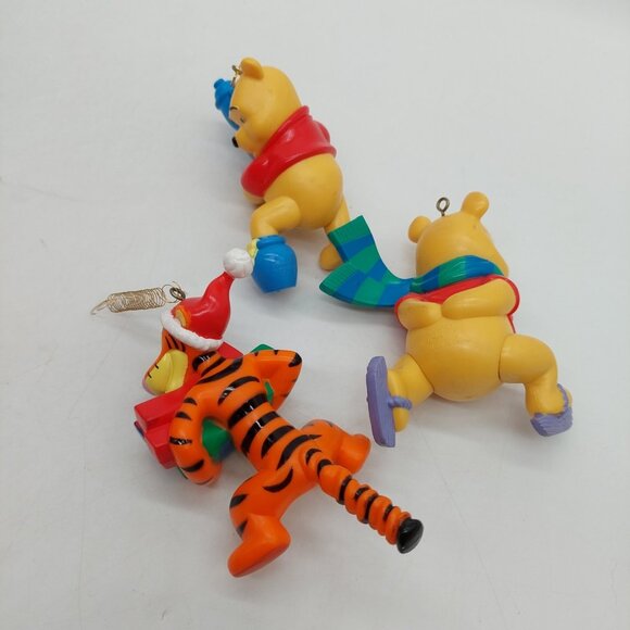 Winnie The Pooh Pvc Ornaments Set Of 3 Pooh & Tigger READ - Picture 2 of 13